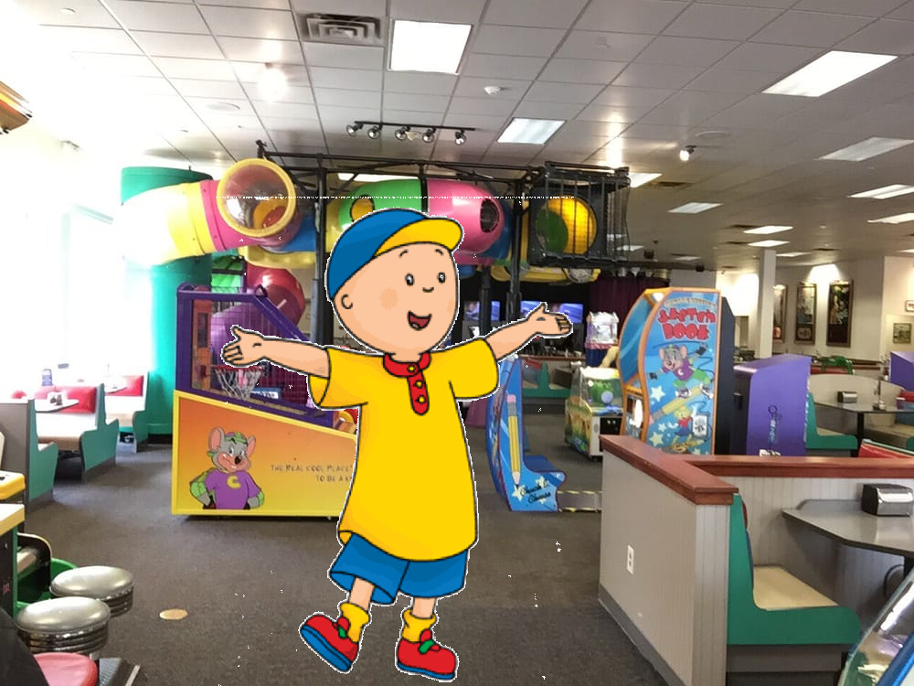 Caillou At Chuck E Cheese S 2 By Mollyhaleismyfriend On Deviantart