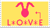 L*O*V*E stamp