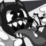 Toon Meowscles vs Cartoon Cat-Crossover Fanart