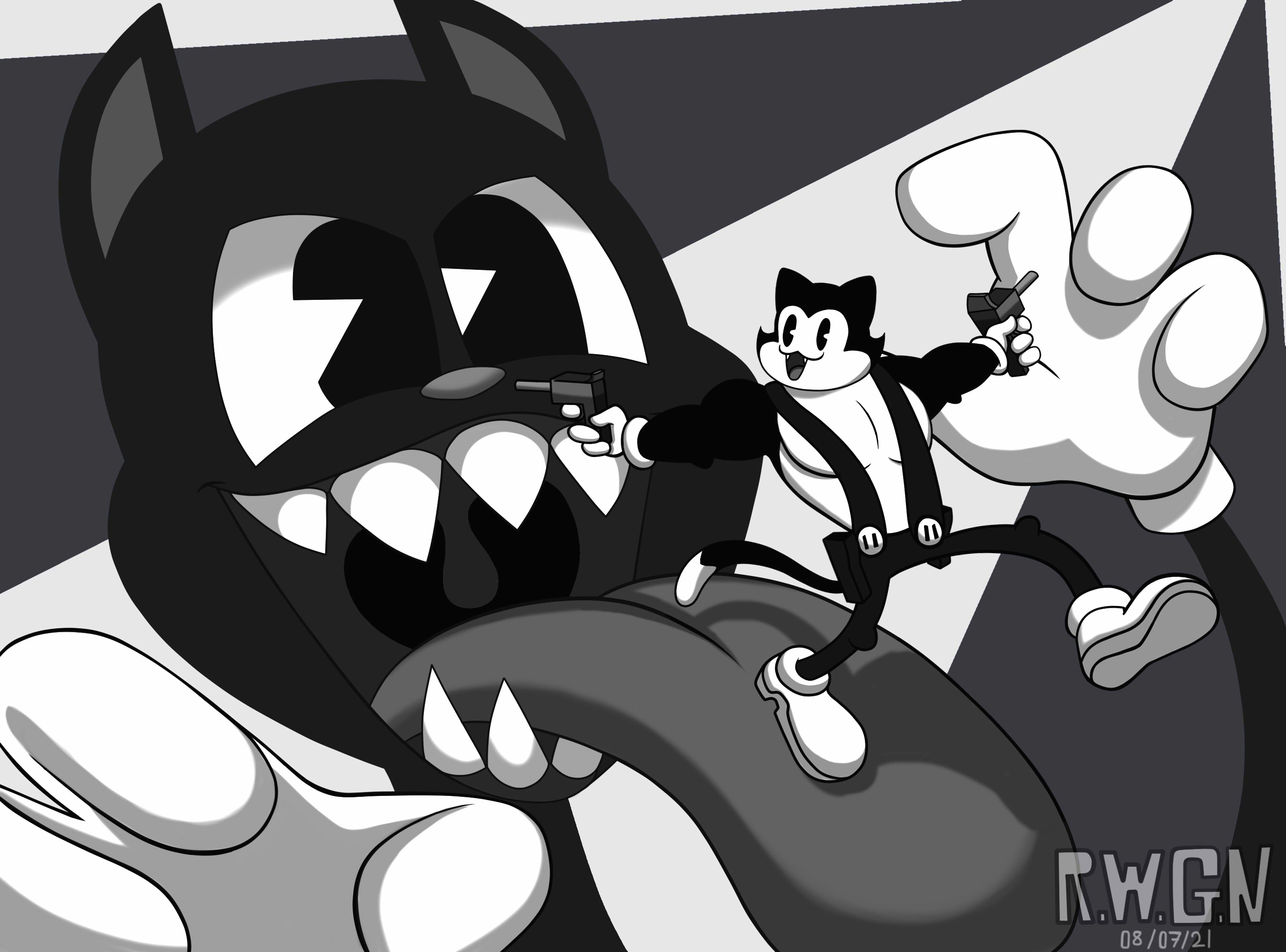 Toon Meowscles vs Cartoon Cat-Crossover Fanart by RWGN on DeviantArt