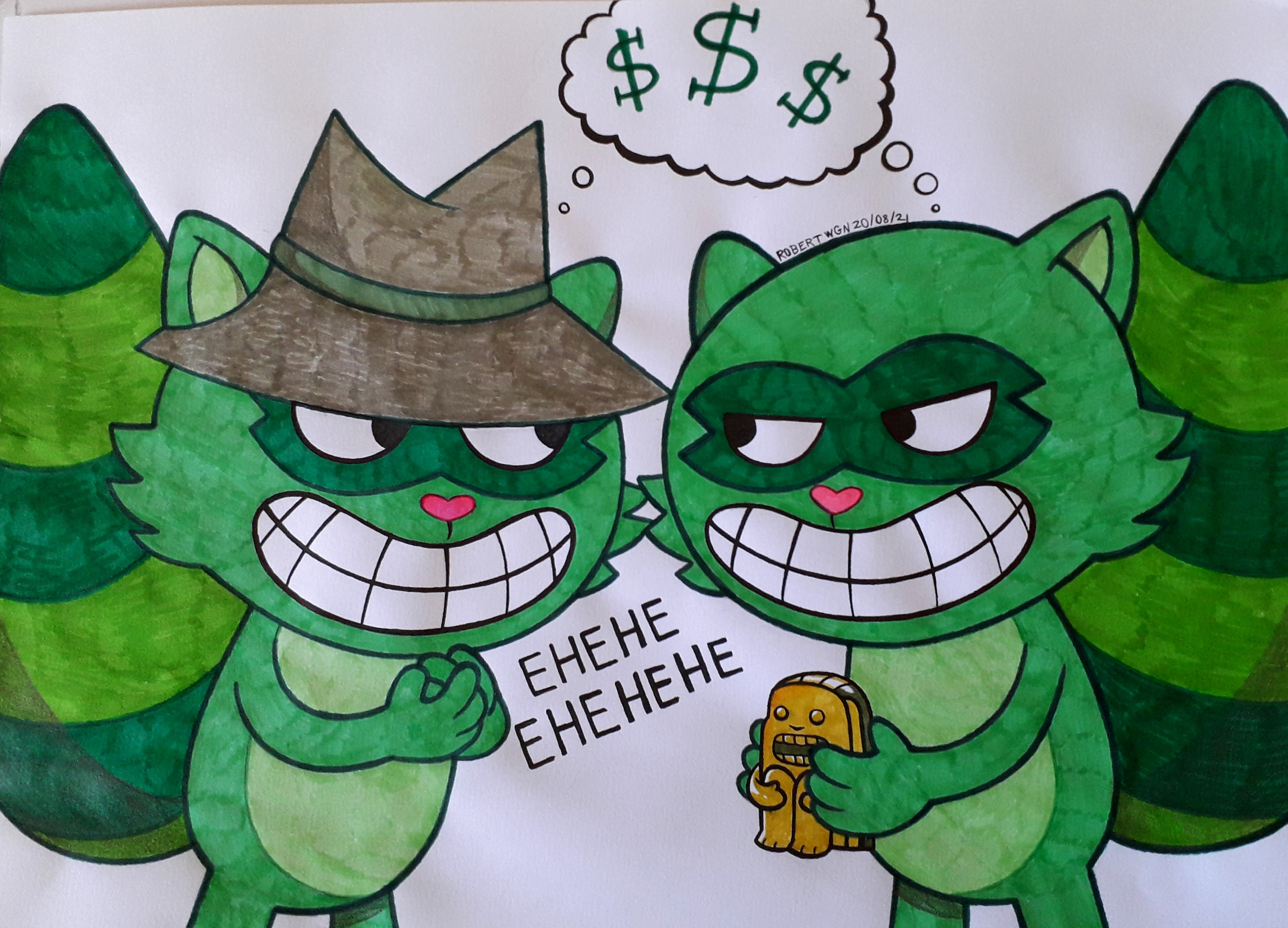 Lifty and Shifty-Happy Tree Friends Fanart