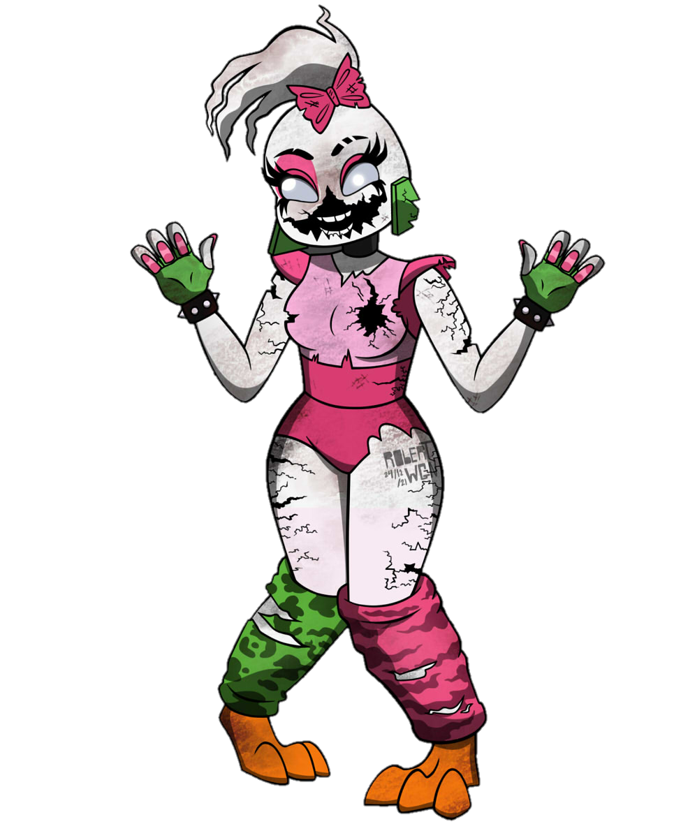 Withered GlamRock Chica fanart by me! (NukaRat) : r/fivenightsatfreddys