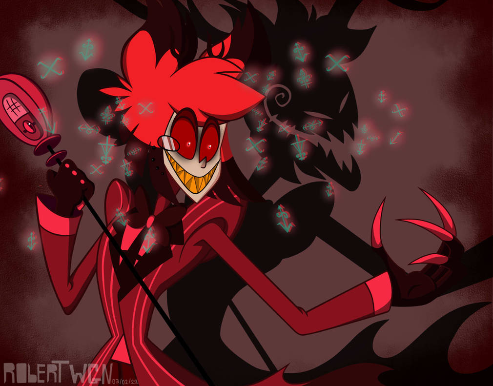Alaster Alastor The Radio Demon-Hazbin Hotel Fanart by RWGN on DeviantArt