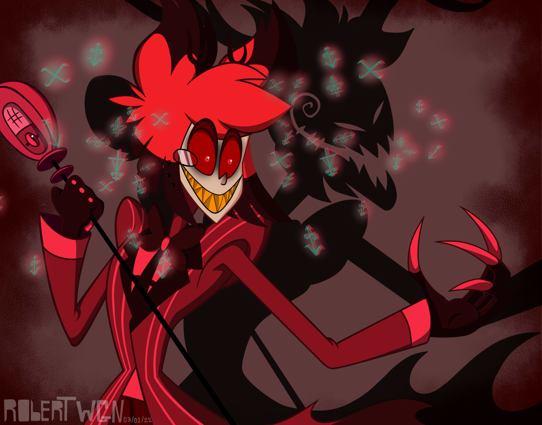 Alastor The Radio Demon-Hazbin Hotel Fanart