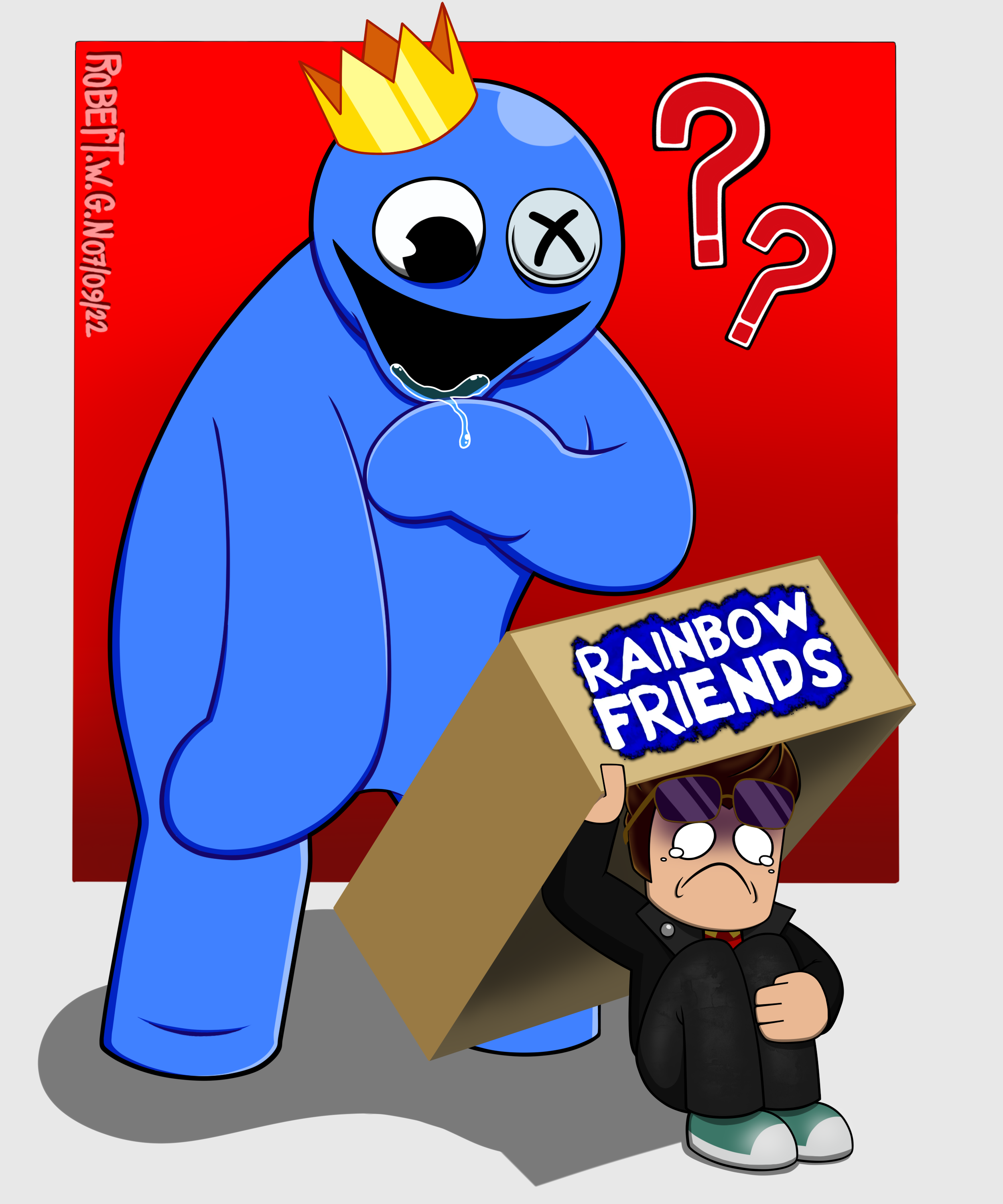 Rainbow Friends Blue by RileyToons on DeviantArt