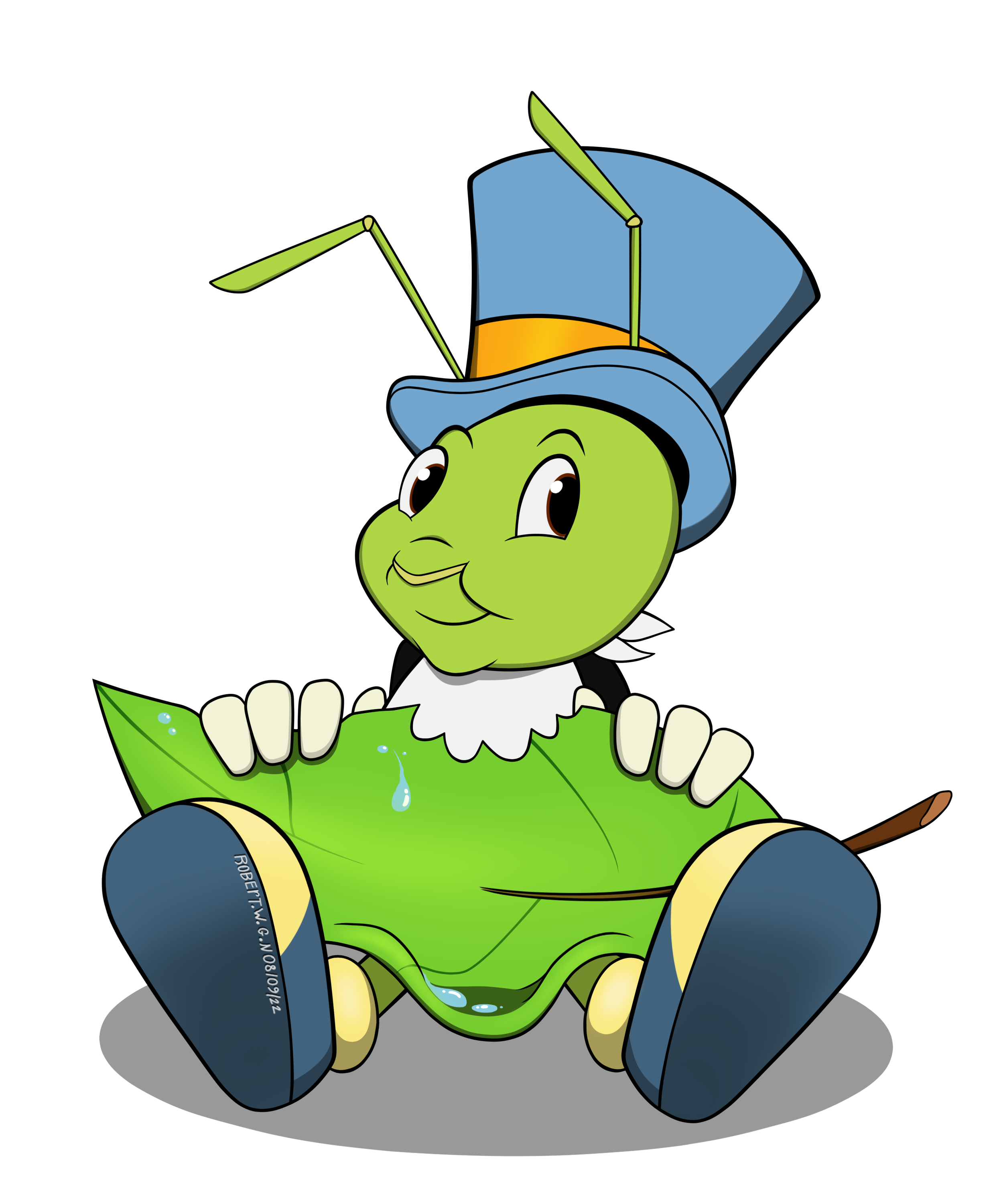 Eat your greens!- Jiminy Cricket fanart