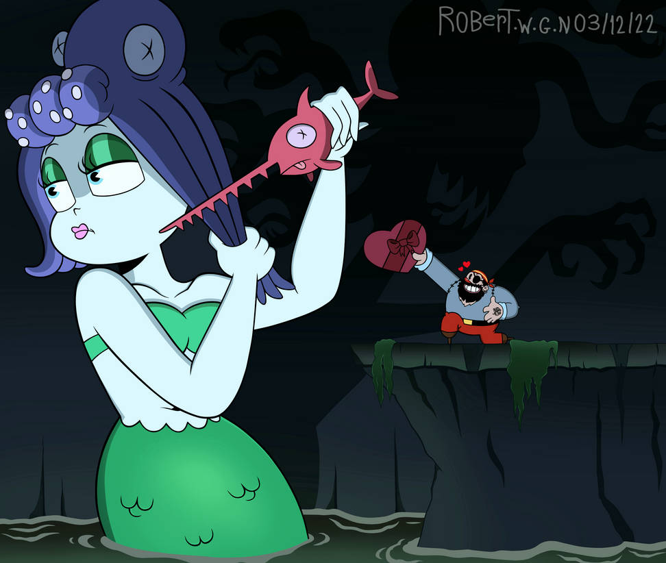 Cupehad Rook In Love with a Sea Beast-The Cupehad Show Fanart by RWGN on DeviantArt