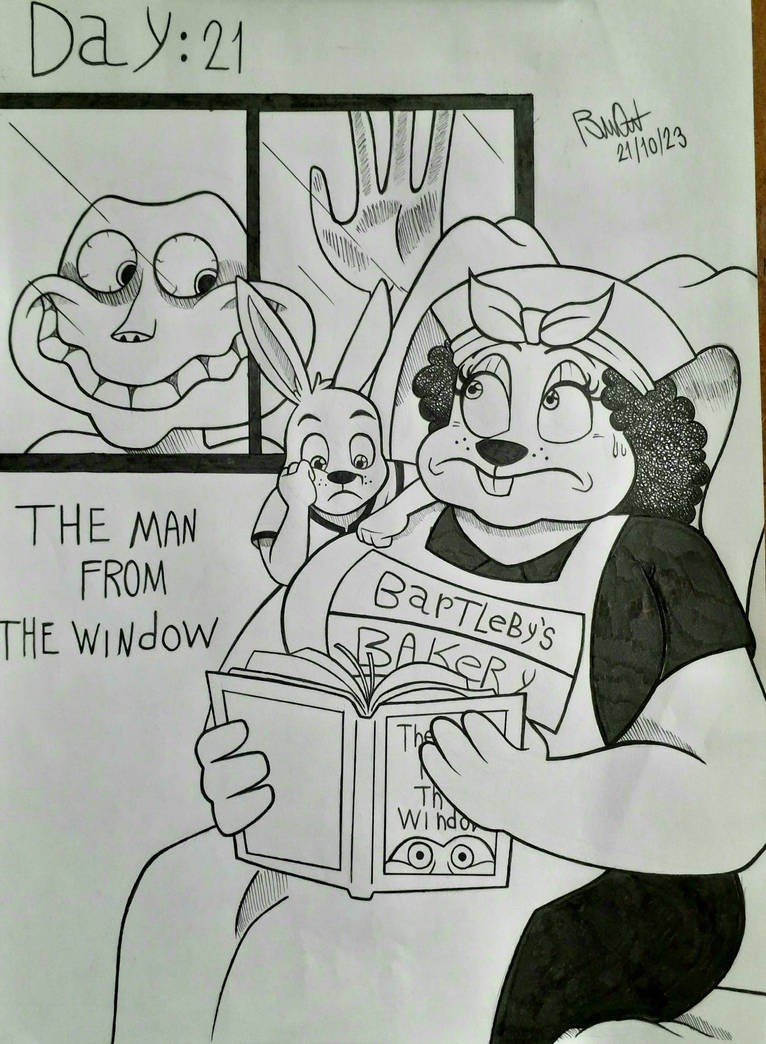 Man From Window 2 Rabbit Inktober Day 21: The Man from The Window by RWGN on DeviantArt