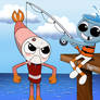 Fishing Shrimps-Dandy's World Fanart