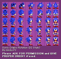 Sonic #2, Sprite mosaics! Just for the heck of it. Sonic's …