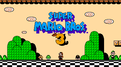 Smb3 Characters SMB3 Title Screen, but Widescreen by miniluv73 on DeviantArt