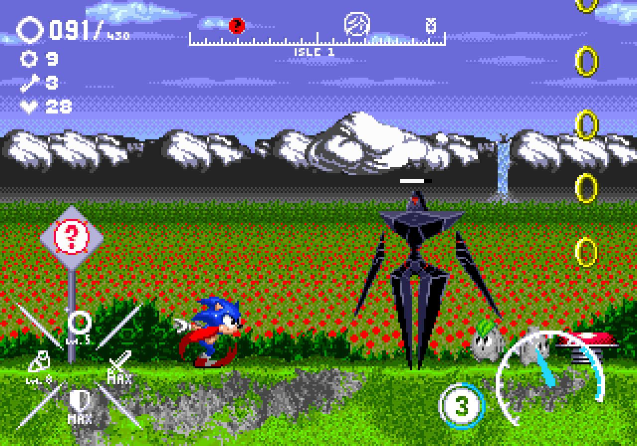 Sonic Frontiers 16-bit - Sonic VS Ninja by miniluv73 on DeviantArt