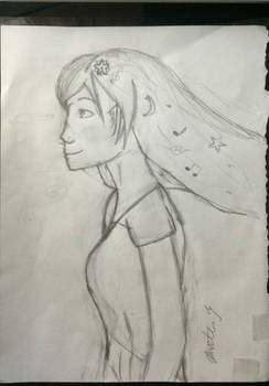 Girl of Arts Sketch