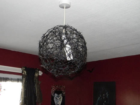 Barbed Wire Lampshade