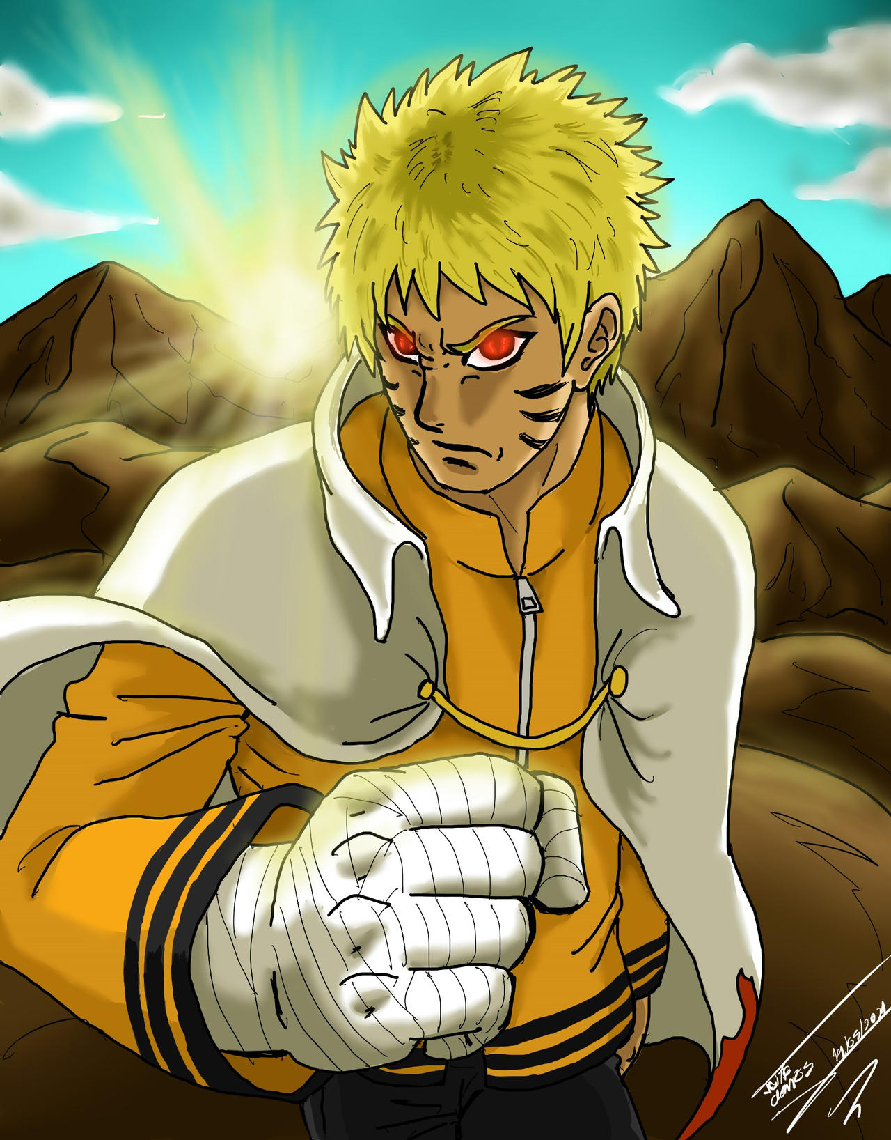 Lord 7th Hokage! Naruto Uzumaki drawing! [NonoTheAvatarPearson] : r/Naruto