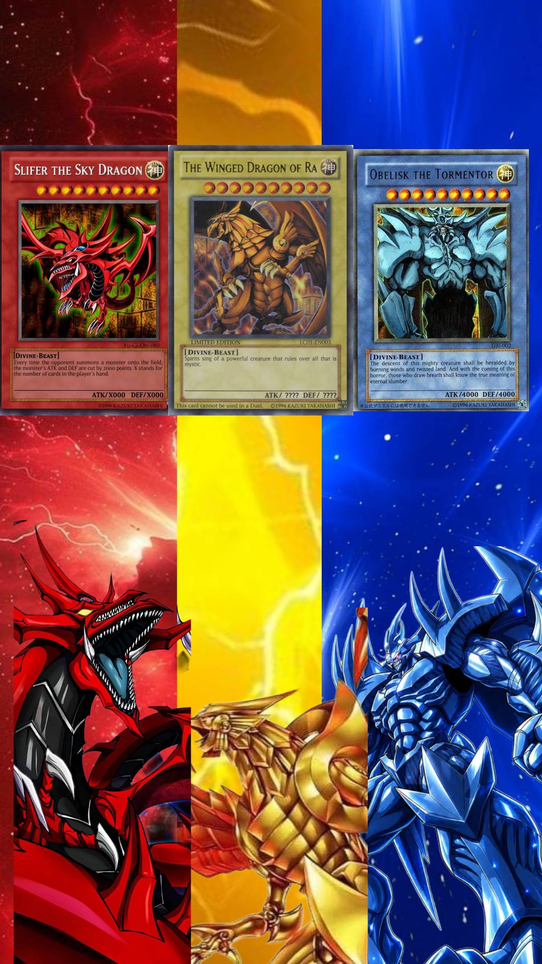 what are the three god cards in yugioh Yu-Gi-Oh Guaranteed 75 Card LOT with Rares! : Toys & Games Yu-Gi-Oh! - The Egyptian God