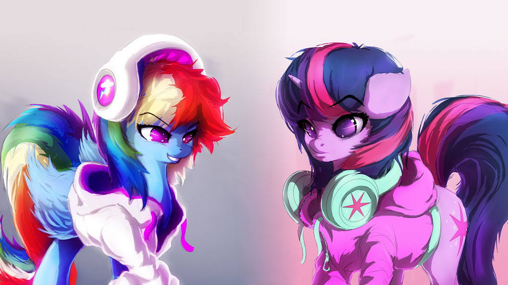 Rainbow Dash and Twilight Sparkle (Sverre93)