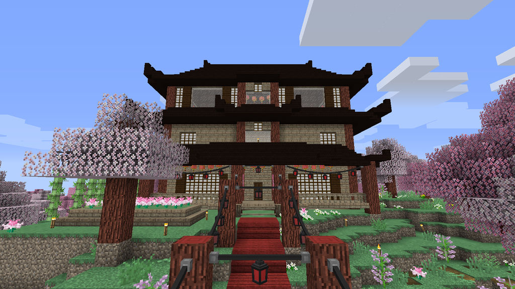 Minecraft Sakura Temple