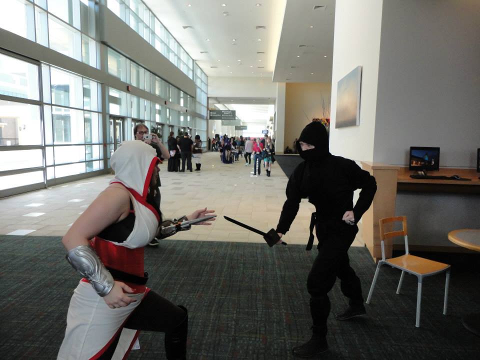 Naka-Kon 14 female assassin vs ninja by RainPhantomhive on DeviantArt