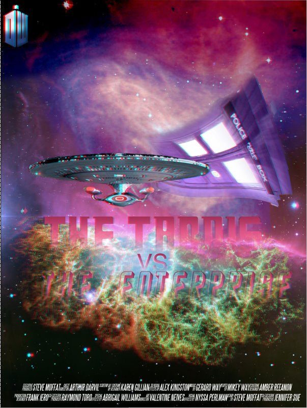 DImage : The Tardis vs The Enterprise 3D