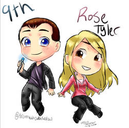 Doctor Who - 9th and Rose Tyler by VTthisgamerdraws
