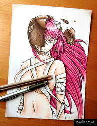 Commission: Lucy from Elfenlied