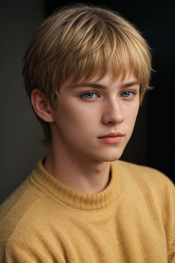 Boy. Golden Hair. Blue eyes. by Tigraxs on DeviantArt