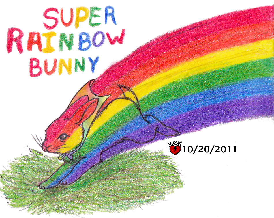 Super Rainbow Bunny