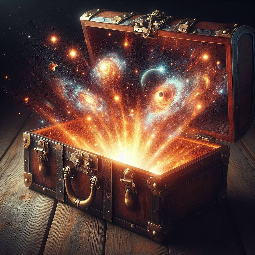 The Box In Space galaxy in the wooden box by Katiuszka78 on DeviantArt