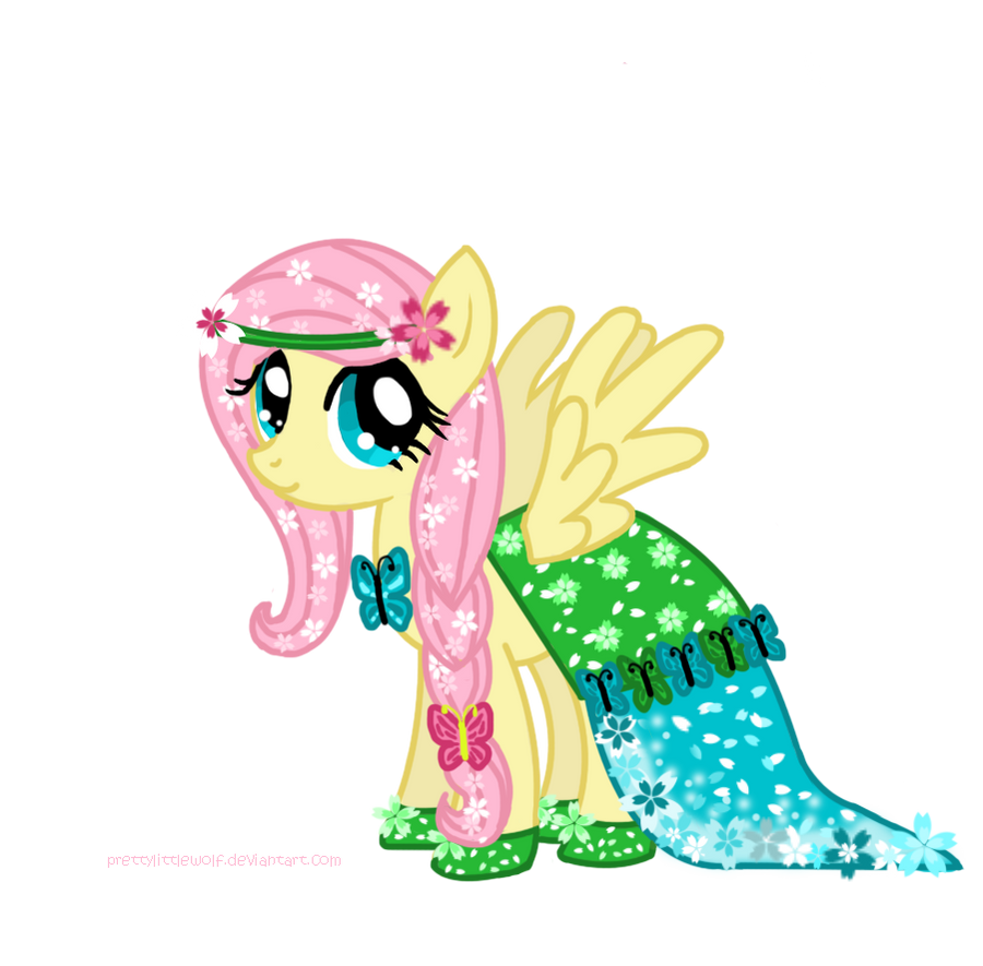 Fluttershy's new Gala Dress