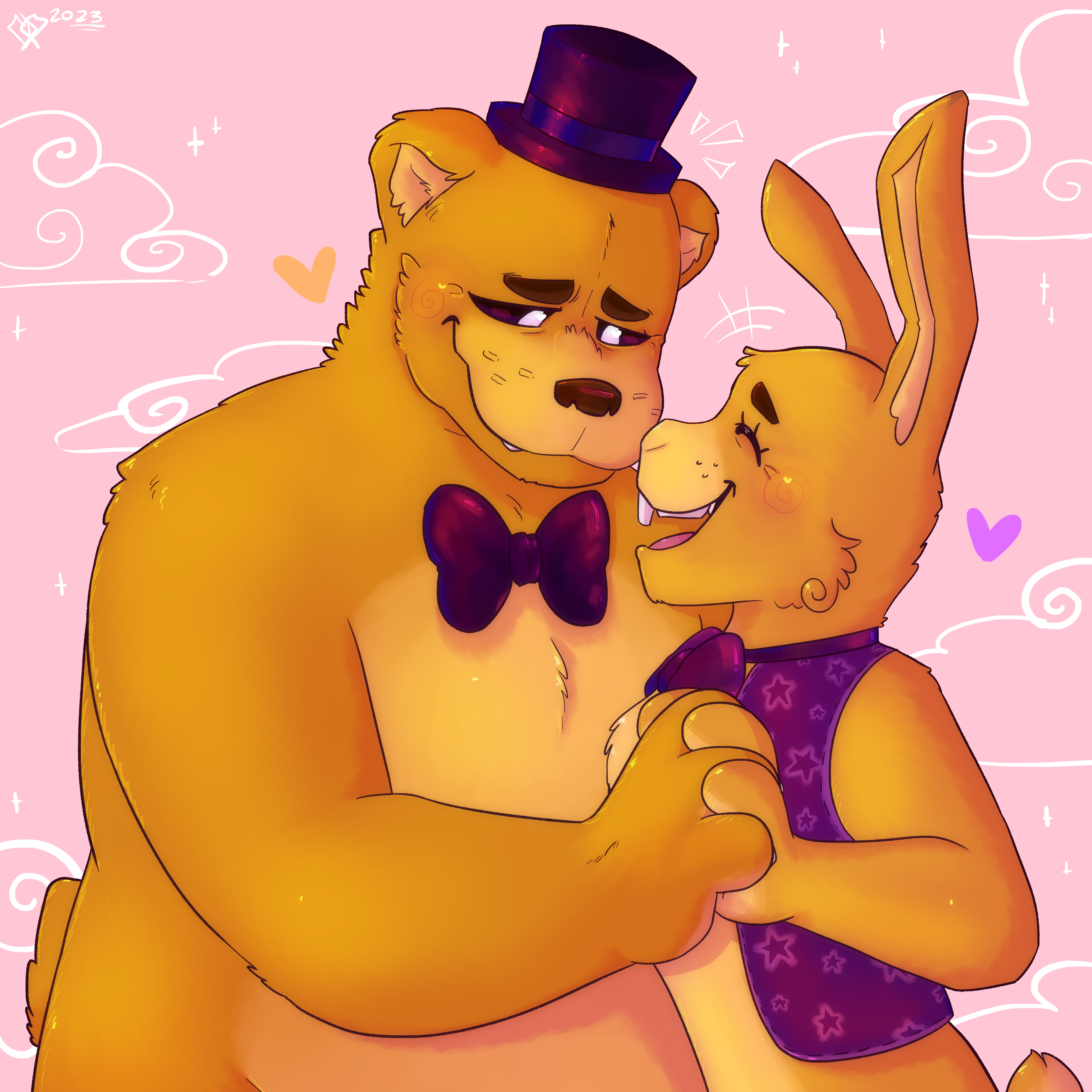 Embarrassed Fredbear (4k) by Mignon_the_red_bunny -- Fur Affinity
