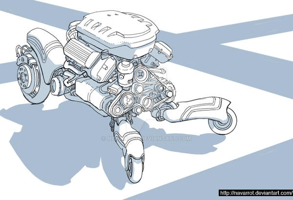 Color Motor Bot MotorBot design DA by Navarrot on DeviantArt