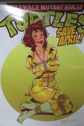 April O'Neil Bound and Gagged Print