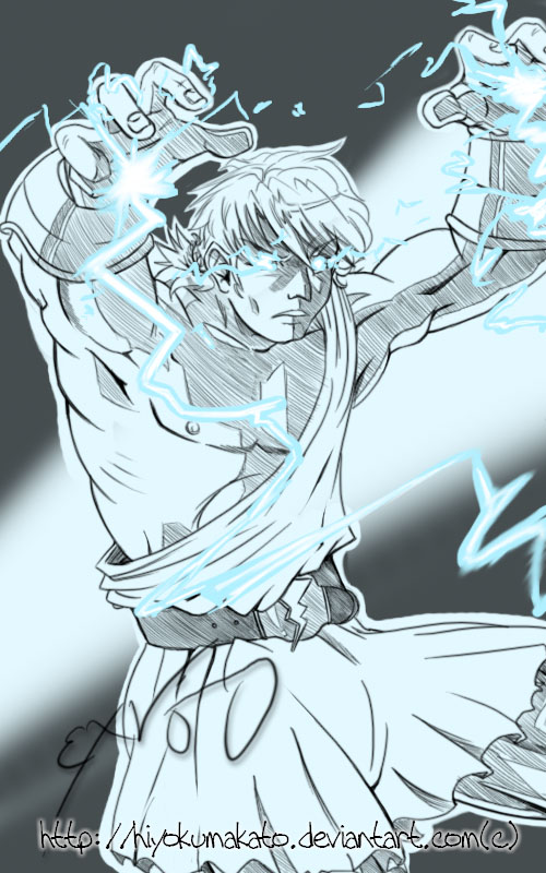 Young Zeus - Battle Sketch