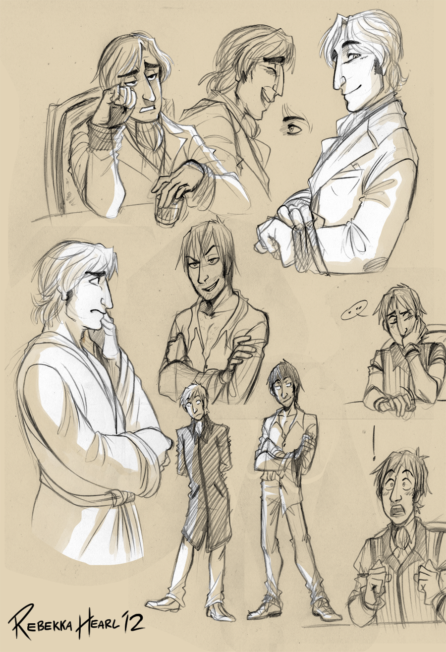 Sketchdump of Stately Gentlemen