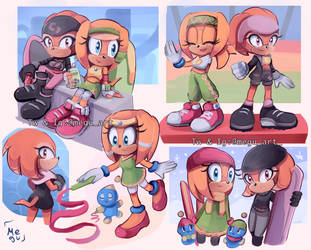 Tikal and Shade outfits