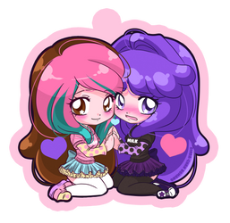 Giada e Luce - Portachiavi Chibi