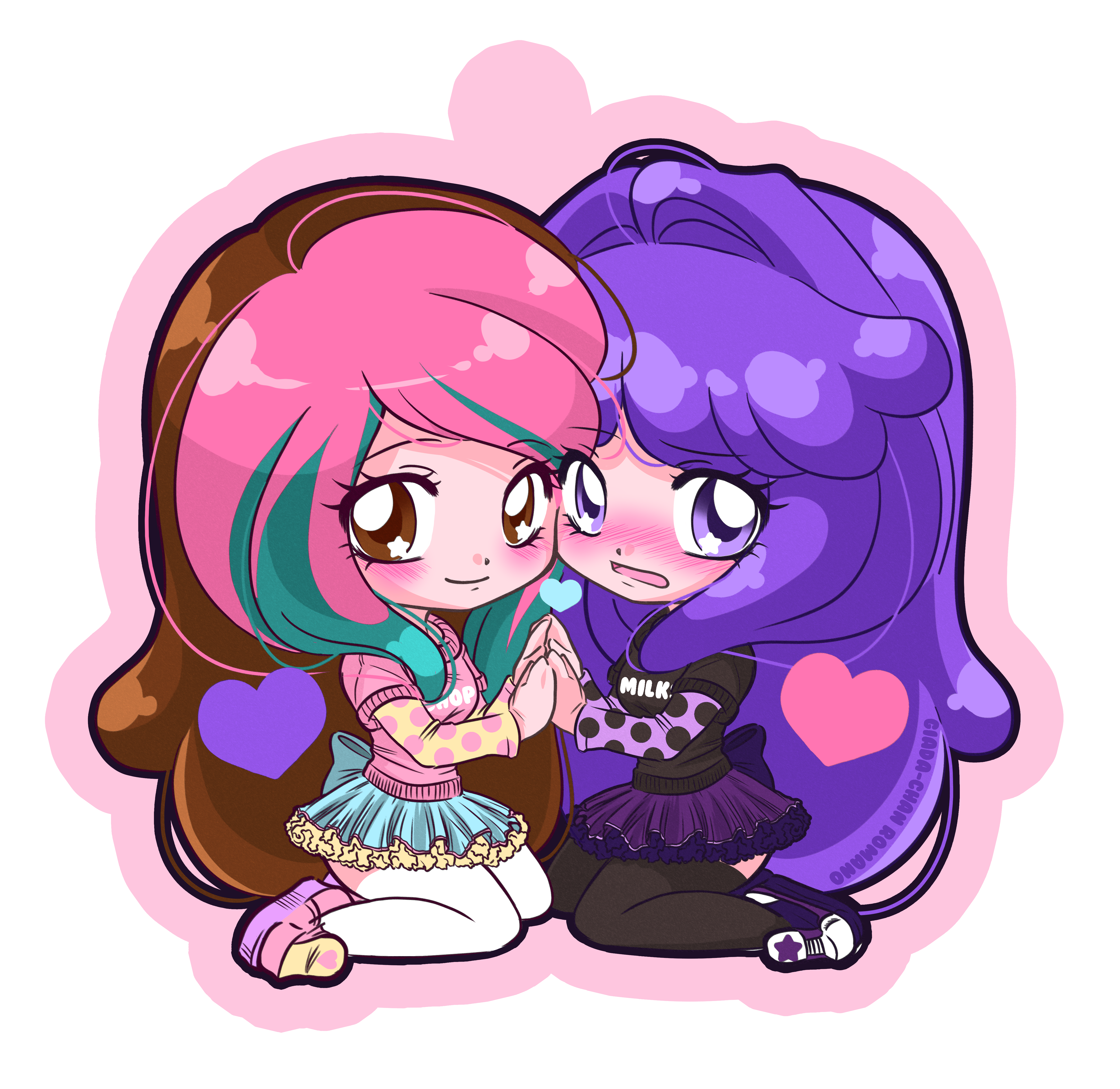 Giada e Luce - Portachiavi Chibi