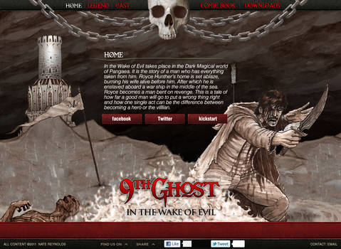 9th Ghost Web Site Design