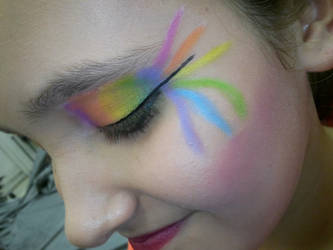 Dramatic Rainbow Eye makeup