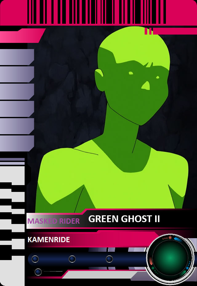 Green Ghost Routs Green Ghost II Rider Card Custom by eduardocordova123 on DeviantArt