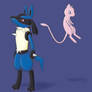 Lucario and Mew