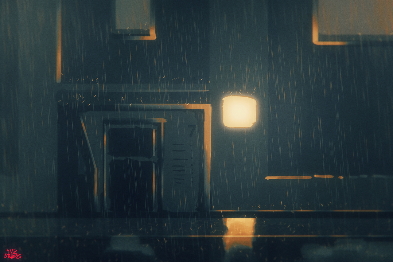 Rainy Concept Art Background