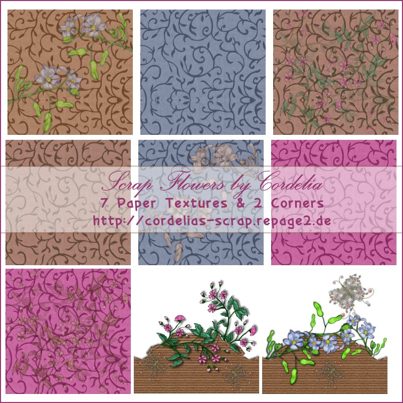 Flower Scrap Kit