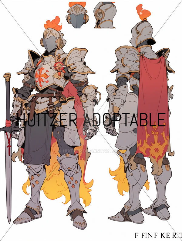 Adopt Flame Knight (CLOSED) by huitzer on DeviantArt