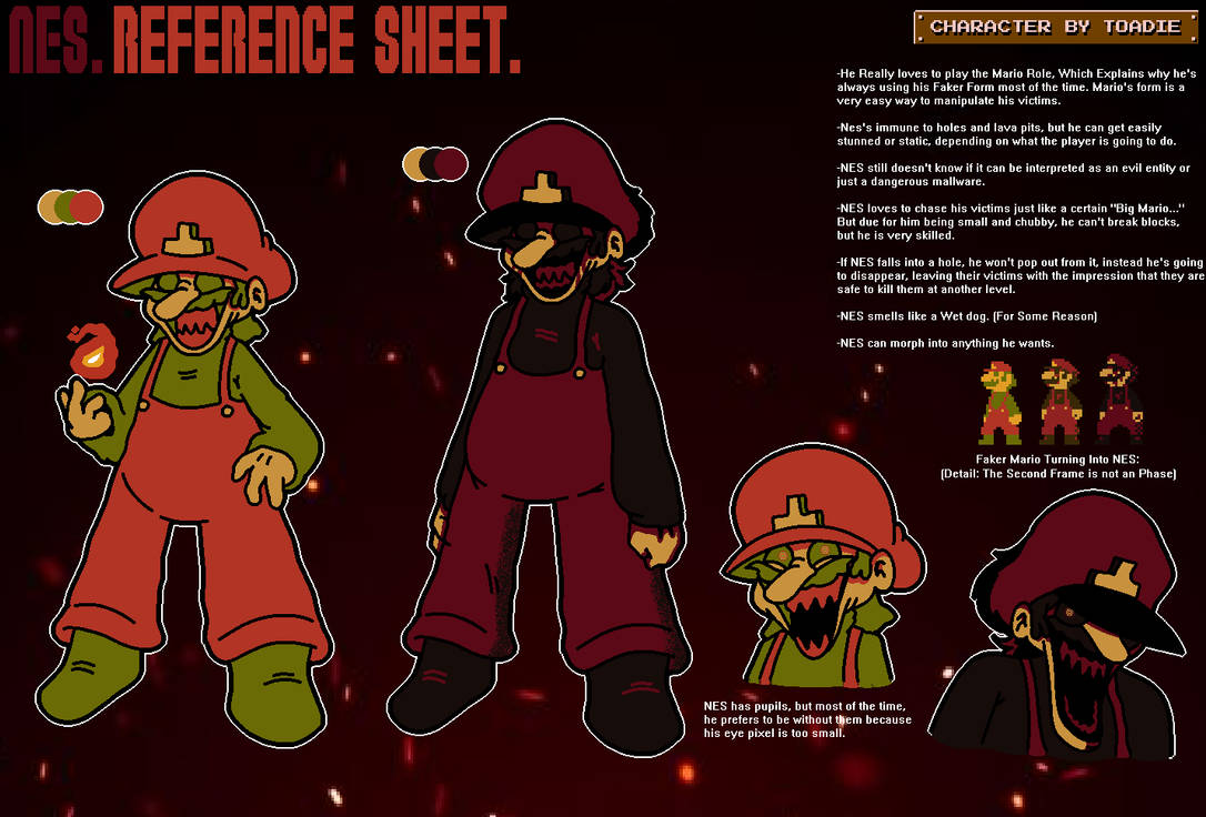 MARIO.NES Reference Sheet by ToadieTheG4mer on DeviantArt