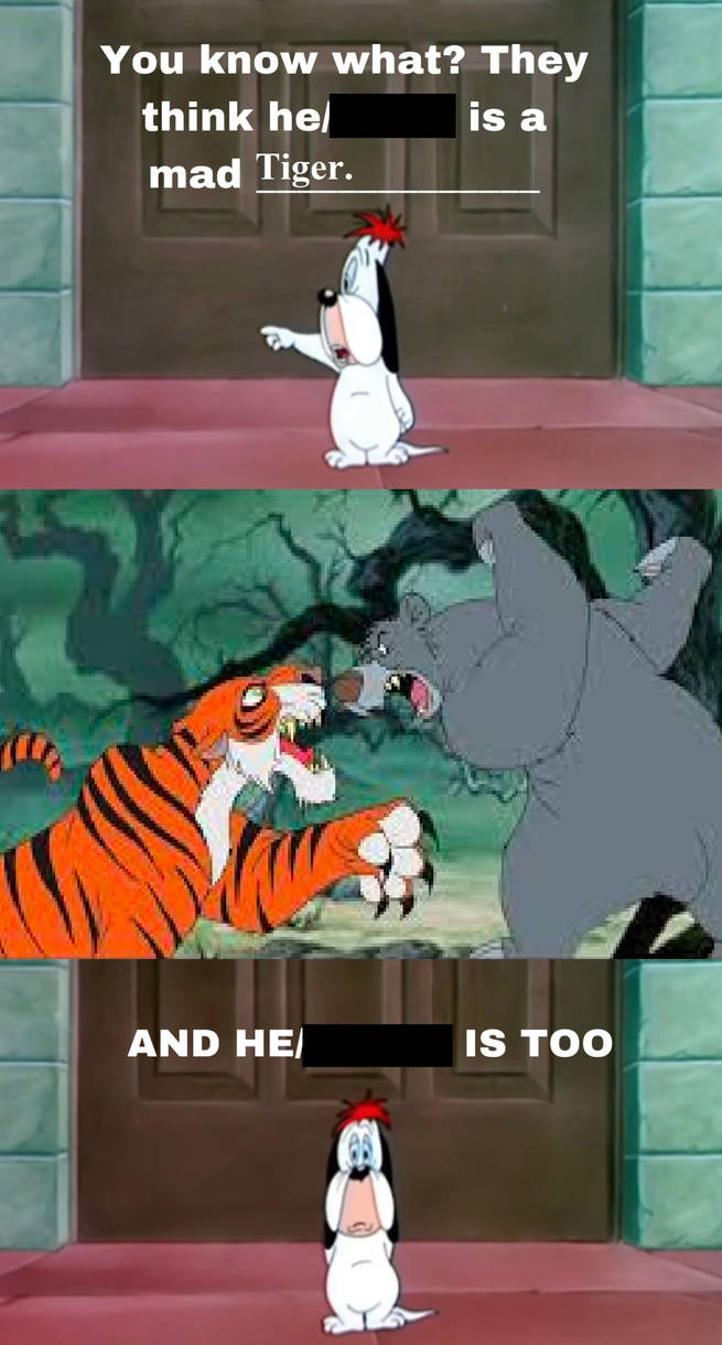 Droopy Finds 1967 Shere Khan Mad Meme, My Version by 4EverReserved on ...