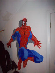 Spiderman mural