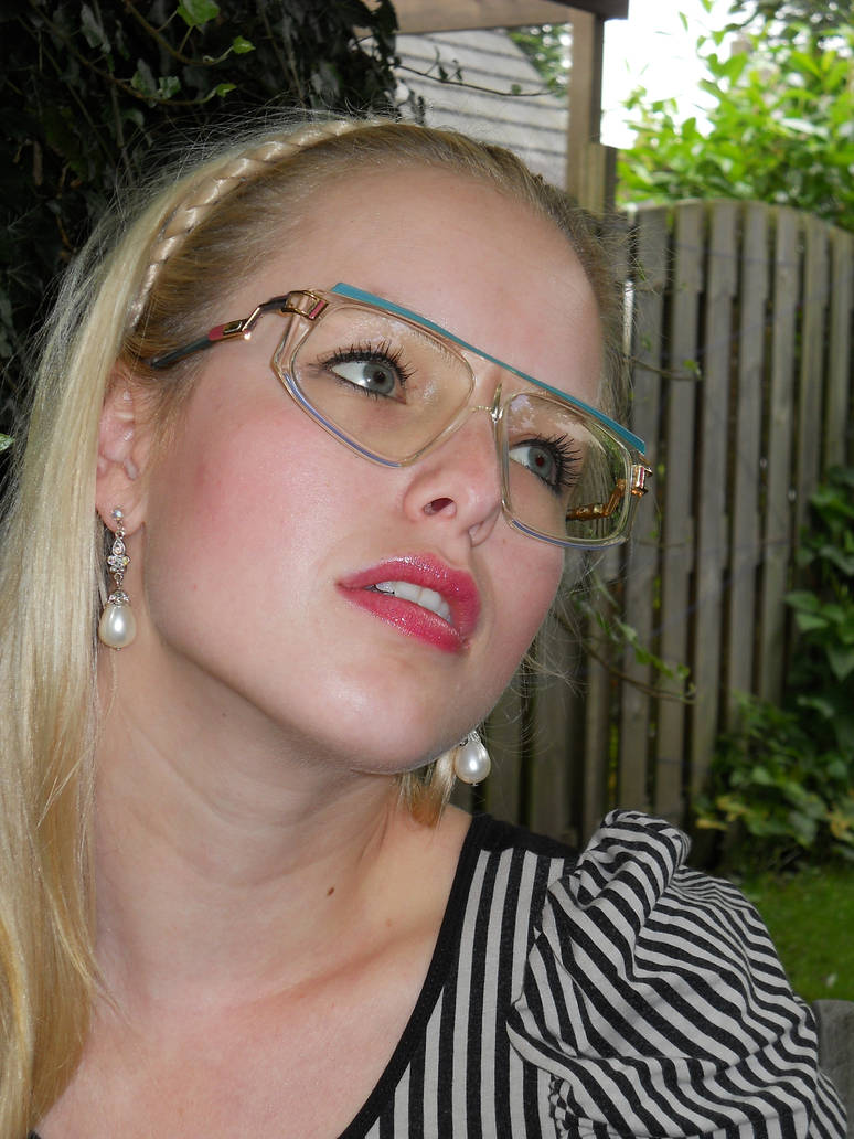 Melissa in extravagant 1980's Cazal glasses by Lentilux on DeviantArt