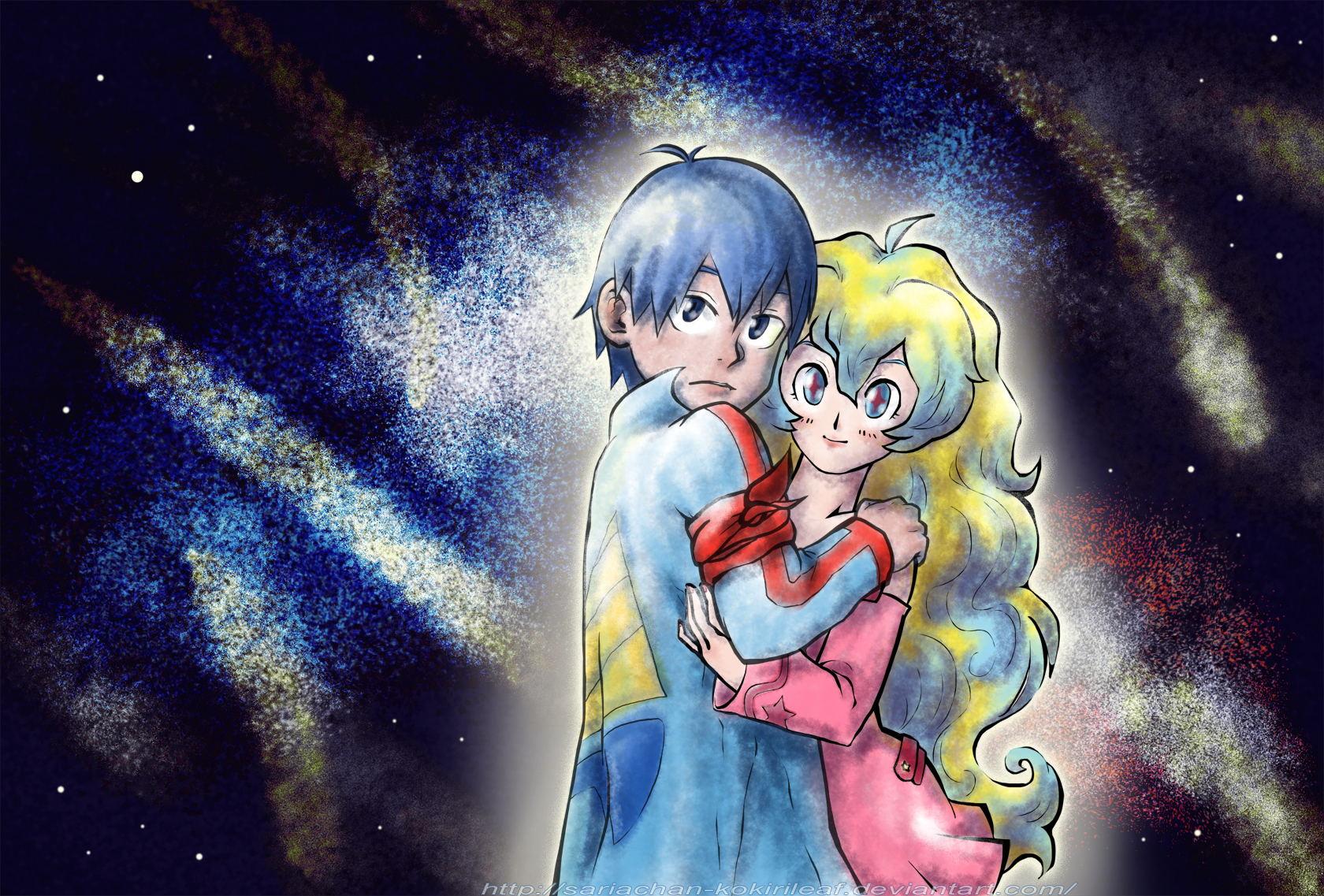 [Gurren Lagann] Nia x Simon: Cosmic Love | GIFTART